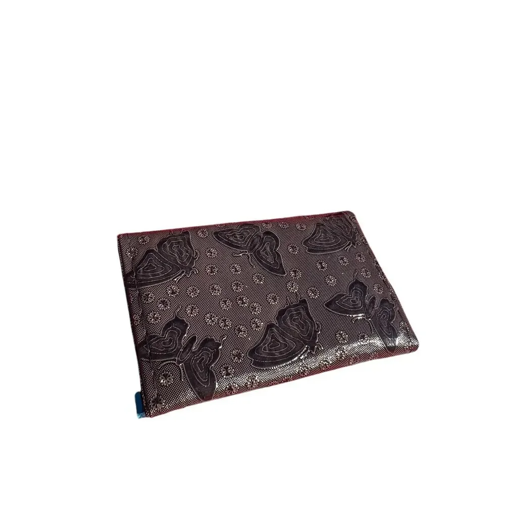 Brown Butterfly Retro Small NEW Card Wallet ID Card Holder Never Used Deadstock